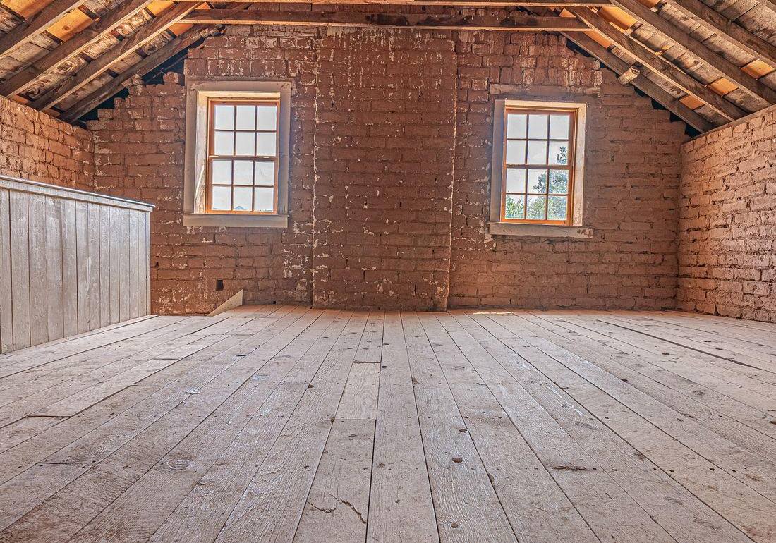 Wood-framed attic with roof sheathing and rafters inspected for mold in Gettysburg PA